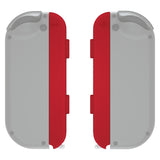 eXtremeRate Passion Red Soft Touch Replacement shell for NS Switch Joycon Strap, Custom Joy-Con Wrist Strap Housing Buttons for NS Switch - 2 Pack - UEP332