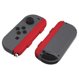 eXtremeRate Passion Red Soft Touch Replacement shell for NS Switch Joycon Strap, Custom Joy-Con Wrist Strap Housing Buttons for NS Switch - 2 Pack - UEP332
