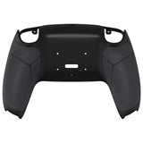 eXtremeRate Black Performance Rubberized Grip Redesigned Back Shell for PS5 Controller eXtremerate RISE Remap Kit - Controller & RISE Remap Board NOT Included - UPFU6001