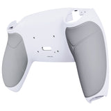 eXtremeRate White Performance Rubberized Grip Redesigned Back Shell for PS5 Controller eXtremerate RISE Remap Kit - Controller & RISE Remap Board NOT Included - UPFU6002