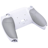 eXtremeRate White Performance Rubberized Grip Redesigned Back Shell for PS5 Controller eXtremerate RISE Remap Kit - Controller & RISE Remap Board NOT Included - UPFU6002