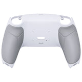 eXtremeRate White Performance Rubberized Grip Redesigned Back Shell for PS5 Controller eXtremerate RISE Remap Kit - Controller & RISE Remap Board NOT Included - UPFU6002