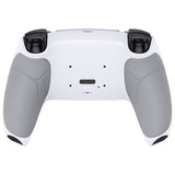 eXtremeRate White Performance Rubberized Grip Redesigned Back Shell for PS5 Controller eXtremerate RISE Remap Kit - Controller & RISE Remap Board NOT Included - UPFU6002