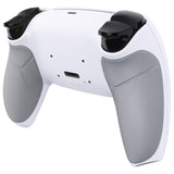 eXtremeRate White Performance Rubberized Grip Redesigned Back Shell for PS5 Controller eXtremerate RISE Remap Kit - Controller & RISE Remap Board NOT Included - UPFU6002