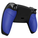 eXtremeRate Blue Performance Rubberized Grip Redesigned Back Shell for PS5 Controller eXtremerate RISE Remap Kit - Controller & RISE Remap Board NOT Included - UPFU6003