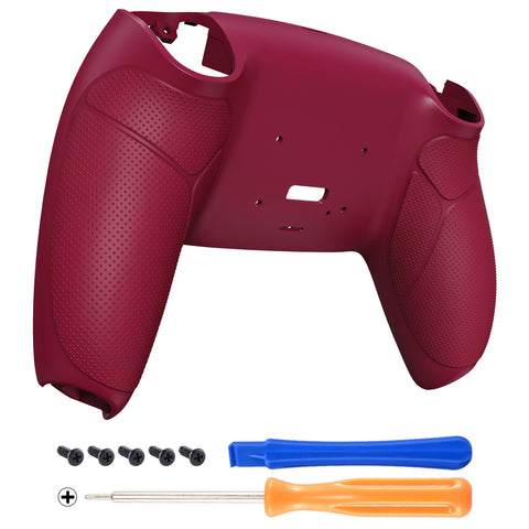 eXtremeRate Cosmic Red Performance Rubberized Grip Redesigned Back Shell for PS5 Controller eXtremerate RISE Remap Kit - Controller & RISE Remap Board NOT Included - UPFU6008