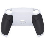 eXtremeRate Black White Performance Rubberized Grip Redesigned Back Shell for PS5 Controller eXtremerate RISE Remap Kit - Controller & RISE Remap Board NOT Included - UPFU6010