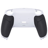 eXtremeRate Black White Performance Rubberized Grip Redesigned Back Shell for PS5 Controller eXtremerate RISE Remap Kit - Controller & RISE Remap Board NOT Included - UPFU6010