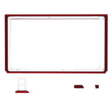 eXtremeRate Scarlet Red DIY Housing Shell for Nintendo Switch Console, Replacement Faceplate Front Frame for Nintendo Switch Console w/ Volume Up Down Power Buttons - Console NOT Included - VEP302