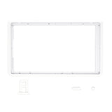 eXtremeRate White DIY Housing Shell for Nintendo Switch Console, Replacement Faceplate Front Frame for Nintendo Switch Console w/ Volume Up Down Power Buttons - Console NOT Included - VEP303