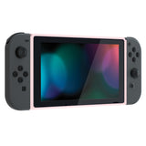 eXtremeRate Cherry Blossoms Pink DIY Housing Shell for Nintendo Switch Console, Replacement Faceplate Front Frame for Nintendo Switch Console w/ Volume Up Down Power Buttons - Console NOT Included - VEP306