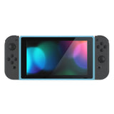 eXtremeRate Heaven Blue DIY Housing Shell for Nintendo Switch Console, Replacement Faceplate Front Frame for Nintendo Switch Console w/ Volume Up Down Power Buttons - Console NOT Included - VEP307