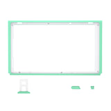 eXtremeRate Mint Green DIY Housing Shell for Nintendo Switch Console, Replacement Faceplate Front Frame for Nintendo Switch Console w/ Volume Up Down Power Buttons - Console NOT Included - VEP308
