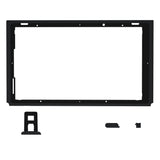 eXtremeRate Black DIY Housing Shell for Nintendo Switch Console, Replacement Faceplate Front Frame for Nintendo Switch Console w/ Volume Up Down Power Buttons - Console NOT Included - VEP310