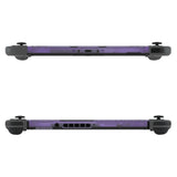 eXtremeRate Clear Atomic Purple DIY Housing Shell for Nintendo Switch Console, Replacement Faceplate Front Frame for Nintendo Switch Console w/ Volume Up Down Power Buttons - Console NOT Included - VEP311