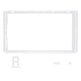 eXtremeRate Clear DIY Housing Shell for NS Switch Console, Replacement Faceplate Front Frame for NS Switch Console w/ Volume Up Down Power Buttons - Console NOT Included - VEP314
