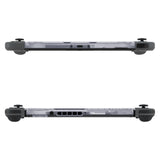 eXtremeRate Clear DIY Housing Shell for NS Switch Console, Replacement Faceplate Front Frame for NS Switch Console w/ Volume Up Down Power Buttons - Console NOT Included - VEP314