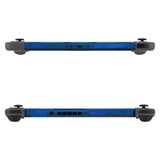 eXtremeRate Clear Blue DIY Housing Shell for NS Switch Console, Replacement Faceplate Front Frame for NS Switch Console with Volume Up Down Power Buttons - Console NOT Included - VEP317
