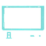eXtremeRate Emerald Green DIY Housing Shell for NS Switch Console, Replacement Faceplate Front Frame for NS Switch Console w/ Volume Up Down Power Buttons - Console NOT Included - VEP318