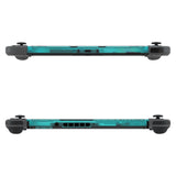 eXtremeRate Emerald Green DIY Housing Shell for NS Switch Console, Replacement Faceplate Front Frame for NS Switch Console w/ Volume Up Down Power Buttons - Console NOT Included - VEP318