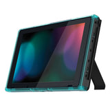 eXtremeRate Emerald Green DIY Housing Shell for NS Switch Console, Replacement Faceplate Front Frame for NS Switch Console w/ Volume Up Down Power Buttons - Console NOT Included - VEP318