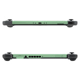 eXtremeRate Matcha Green DIY Housing Shell for NS Switch Console, Replacement Faceplate Front Frame for NS Switch Console with Volume Up Down Power Buttons - Console NOT Included - VEP339