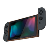 eXtremeRate Wood Grain DIY Housing Shell for NS Switch Console, Soft Touch Replacement Faceplate Front Frame for NS Switch Console with Volume Up Down Power Buttons - Console NOT Included - VES201