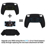 eXtremeRate Turn RISE to RISE4 Kit – Redesigned Black K1 K2 K3 K4 Back Buttons Housing & Remap PCB Board for PS5 Controller eXtremeRate RISE & RISE4 Remap kit - Controller & Other RISE Accessories NOT Included - VPFM5001P