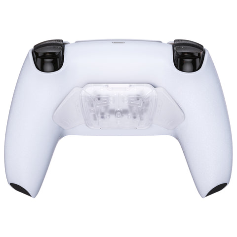 eXtremeRate Transparent Clear Replacement Redesigned K1 K2 K3 K4 Back Buttons Housing Shell for PS5 Controller RISE4 Remap Kit - Controller & RISE4 Remap Board NOT Included - VPFM5003
