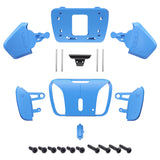 eXtremeRate Starlight Blue Replacement Redesigned K1 K2 K3 K4 Back Buttons Housing Shell for PS5 Controller RISE4 Remap Kit - Controller & RISE4 Remap Board NOT Included - VPFM5005