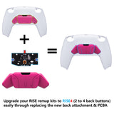 eXtremeRate Turn RISE to RISE4 Kit – Redesigned Nova Pink K1 K2 K3 K4 Back Buttons Housing & Remap PCB Board for PS5 Controller eXtremeRate RISE & RISE4 Remap kit - Controller & Other RISE Accessories NOT Included - VPFM5008P
