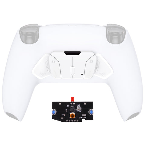 eXtremeRate Turn RISE to RISE4 Kit – Redesigned White K1 K2 K3 K4 Back Buttons Housing & Remap PCB Board for PS5 Controller eXtremeRate RISE & RISE4 Remap kit - Controller & Other RISE Accessories NOT Included - VPFP3001P