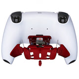 eXtremeRate Scarlet Red Replacement Redesigned K1 K2 K3 K4 Back Buttons Housing Shell for PS5 Controller eXtremeRate RISE4 Remap Kit - Controller & RISE4 Remap Board NOT Included - VPFP3002