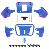 eXtremeRate Chameleon Purple Blue Replacement Redesigned K1 K2 K3 K4 Back Buttons Housing Shell for PS5 Controller eXtremeRate RISE4 Remap Kit - Controller & RISE4 Remap Board NOT Included - VPFP3003