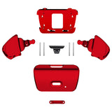 eXtremeRate Chrome Red Replacement Redesigned K1 K2 Back Button Housing Shell for PS5 Controller eXtremerate RISE Remap Kit - Controller & RISE Remap Board NOT Included - WPFD4003