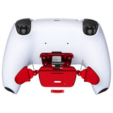 eXtremeRate Chrome Red Replacement Redesigned K1 K2 Back Button Housing Shell for PS5 Controller eXtremerate RISE Remap Kit - Controller & RISE Remap Board NOT Included - WPFD4003