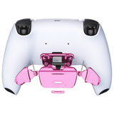 eXtremeRate Chrome Pink Replacement Redesigned K1 K2 Back Button Housing Shell for PS5 Controller eXtremerate RISE Remap Kit - Controller & RISE Remap Board NOT Included - WPFD4007