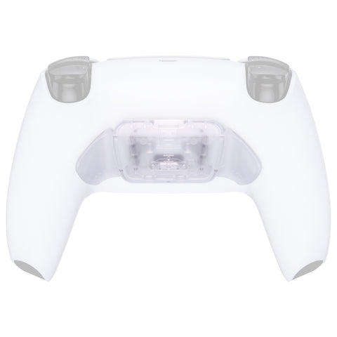 eXtremeRate Clear Replacement Redesigned K1 K2 Back Button Housing Shell for PS5 Controller eXtremerate RISE Remap Kit - Controller & RISE Remap Board NOT Included - WPFM5001