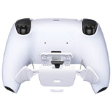 eXtremeRate Solid White Replacement Redesigned K1 K2 Back Button Housing Shell for PS5 Controller eXtremerate RISE Remap Kit - Controller & RISE Remap Board NOT Included - WPFM5003