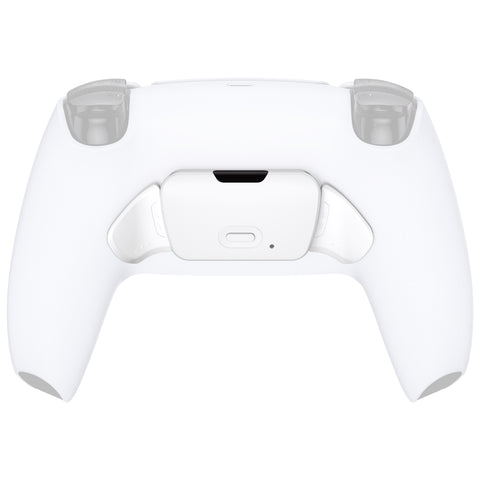 eXtremeRate White Replacement Redesigned K1 K2 Back Button Housing Shell for PS5 Controller eXtremerate RISE Remap Kit - Controller & RISE Remap Board NOT Included - WPFP3008