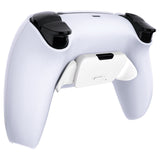 eXtremeRate White Replacement Redesigned K1 K2 Back Button Housing Shell for PS5 Controller eXtremerate RISE Remap Kit - Controller & RISE Remap Board NOT Included - WPFP3008