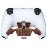 eXtremeRate Wood Grain Replacement Redesigned K1 K2 Back Button Housing Shell for PS5 Controller eXtremerate RISE Remap Kit - Controller & RISE Remap Board NOT Included - WPFS2001