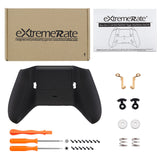 eXtremeRate FlashShot Trigger Stop Bottom Shell Kit for Xbox One S & One X Controller, Redesigned Back Shell & Soft Touch Black Handle Grips & Hair Trigger for Xbox One S X Controller Model 1708 - X1GZ006