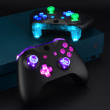 eXtremeRate Multi-Colors Luminated Bumpers Triggers Dpad Thumbsticks Start Back ABXY Action Buttons, DTFS (DTF 2.0 ) LED Kit for Xbox One S/X Controller (Model 1708) - Controller NOT Included - X1LED03