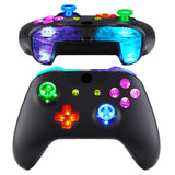 eXtremeRate Multi-Colors Luminated Bumpers Triggers Dpad Thumbsticks Start Back ABXY Action Buttons, DTFS (DTF 2.0 ) LED Kit for Xbox One S/X Controller (Model 1708) - Controller NOT Included - X1LED03