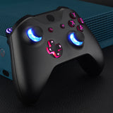 eXtremeRate Black Multi-Colors Luminated Dpad Thumbsticks Start Back ABXY Action Buttons, Classical Symbols Buttons DTFS (DTF 2.0) LED Kit for Xbox One S/X Controller - Controller NOT Included - X1LED04