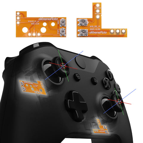 eXtremeRate Drifix Thumbsticks Drift Fix Repair Kit for Xbox One S & X Controller (Model 1708), Custom Analog Stick Joystick Regulator Circuit Board for Xbox One S/X Controller - X1MD002