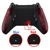 eXtremeRate Textured Red Lofty Remappable Remap & Trigger Stop Kit, Redesigned Back Shell & Side Rails & Back Buttons & Trigger Lock for Xbox One S X Controller 1708 - X1RM004