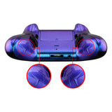 eXtremeRate Lofty Remappable Remap & Trigger Stop Kit, Redesigned Back Shell & Side Rails & Back Buttons & Trigger Lock for Xbox One S X Controller 1708 - Chameleon Purple Blue - X1RM005