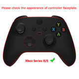 eXtremeRate Orange Star Universe Replacement Part Faceplate, Soft Touch Grip Housing Shell Case for Xbox Series S & Xbox Series X Controller Accessories - Controller NOT Included - FX3T102